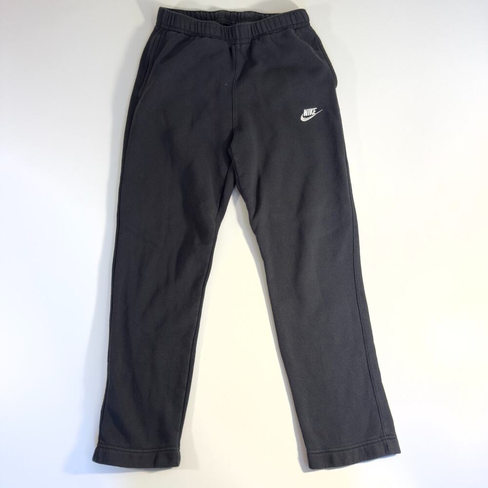 Nike Cotton Sweatpants Mens Small Black Tapered Joggers Gym Athletic Pants